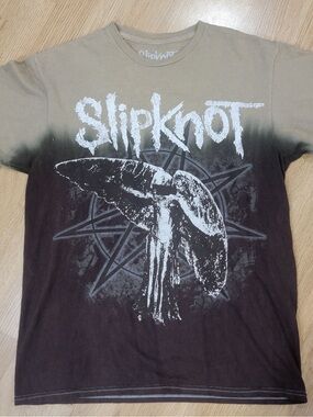 Slipknot Short Sleeve Graphic Tee - Brown/Tan Ombre